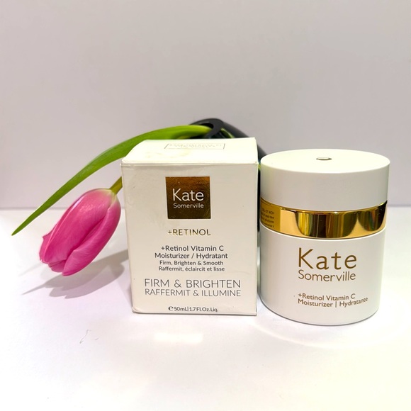 KATE SOMERVILLE +RETINOL VITAMIN C MOISTURIZER FIRM & BRIGHTEN! F/S 1.7 Oz. NIB! - Picture 2 of 14